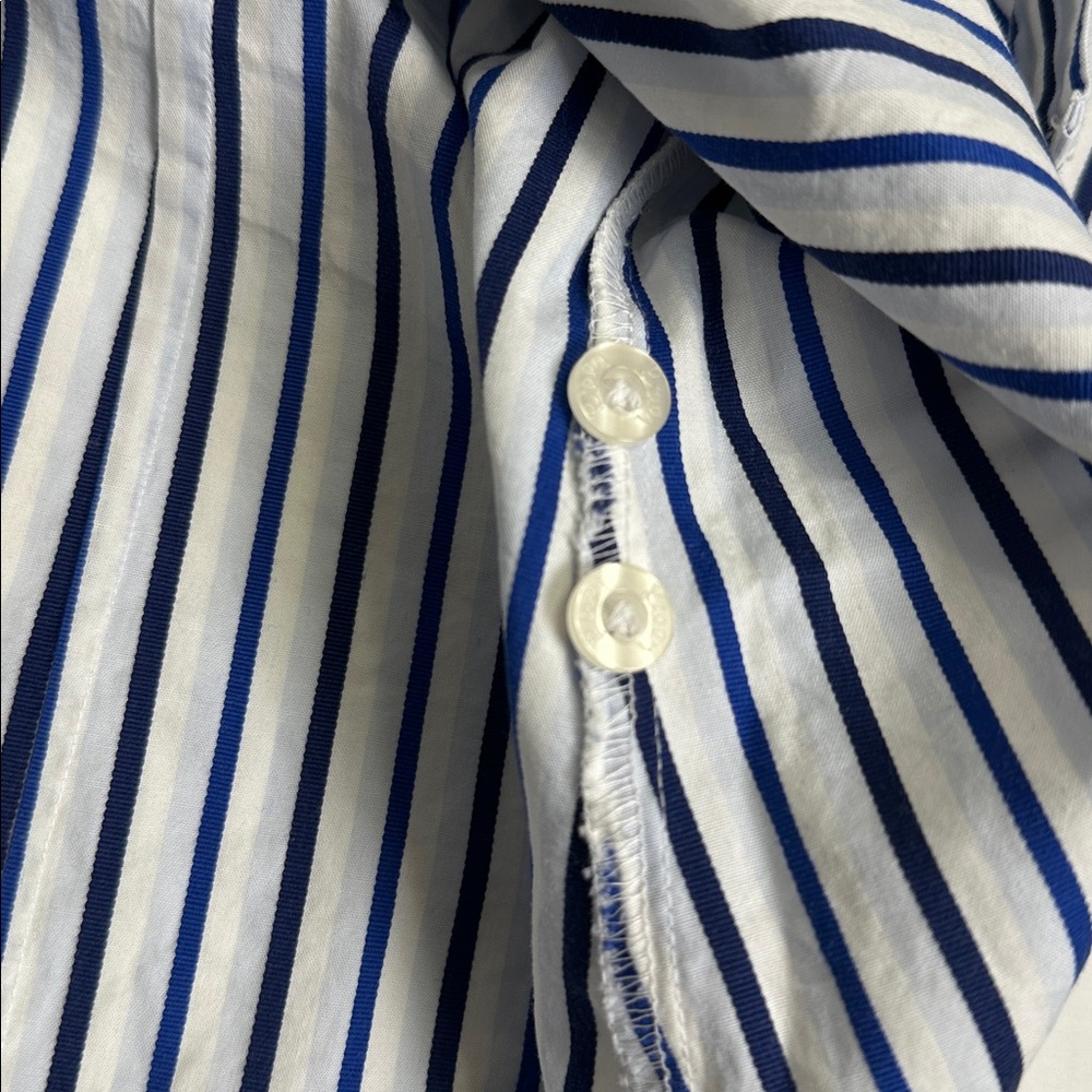 Lilly Pulitzer VINTAGE Striped Button Down Long Sleeve Size 2 Workwear Office - Picture 6 of 9